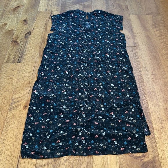 All Saints Woman’s Black Floral Silk Dress Size US 4 - Picture 4 of 5